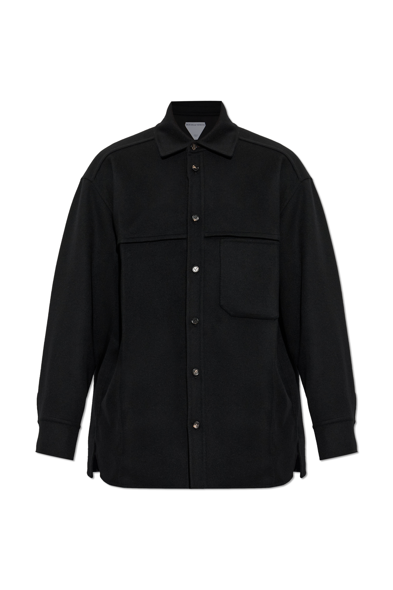 Bottega Veneta ブラックコットンシャツジャケット Black Wool shirt Bottega Veneta - Vitkac AS